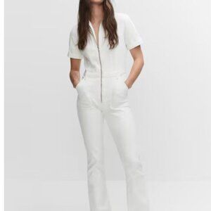 NWT Mango Denim jumpsuit with zipper Size- M